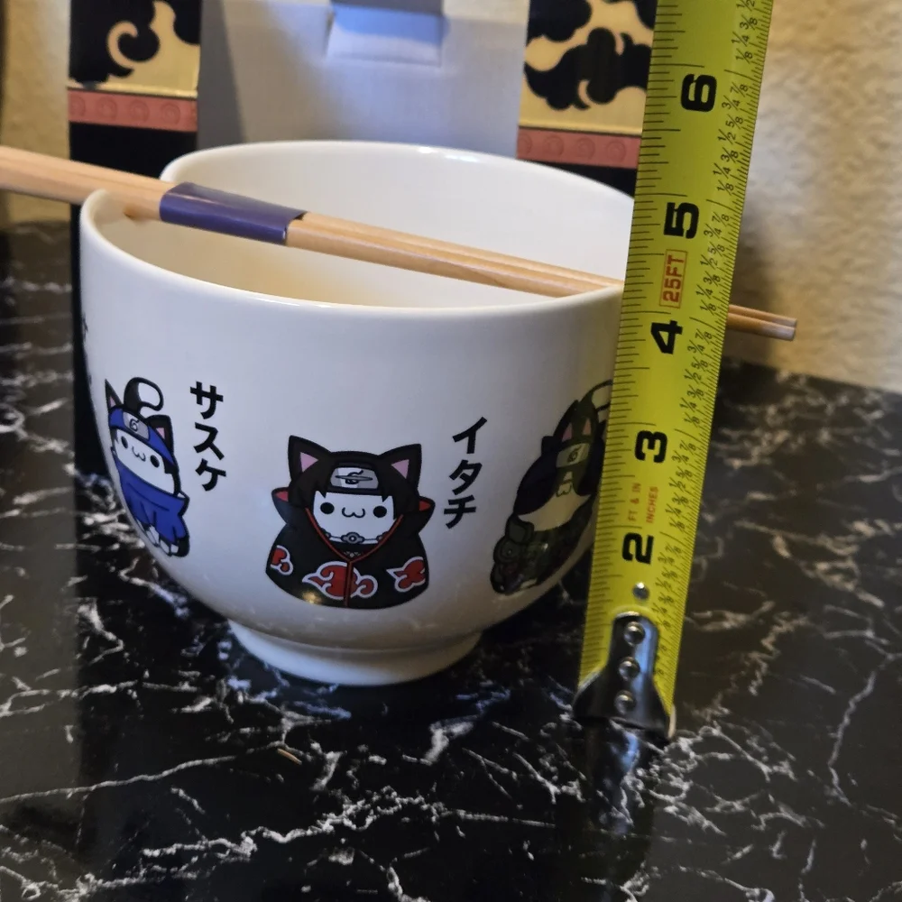 Naruto Noodle Bowl with Chopsticks